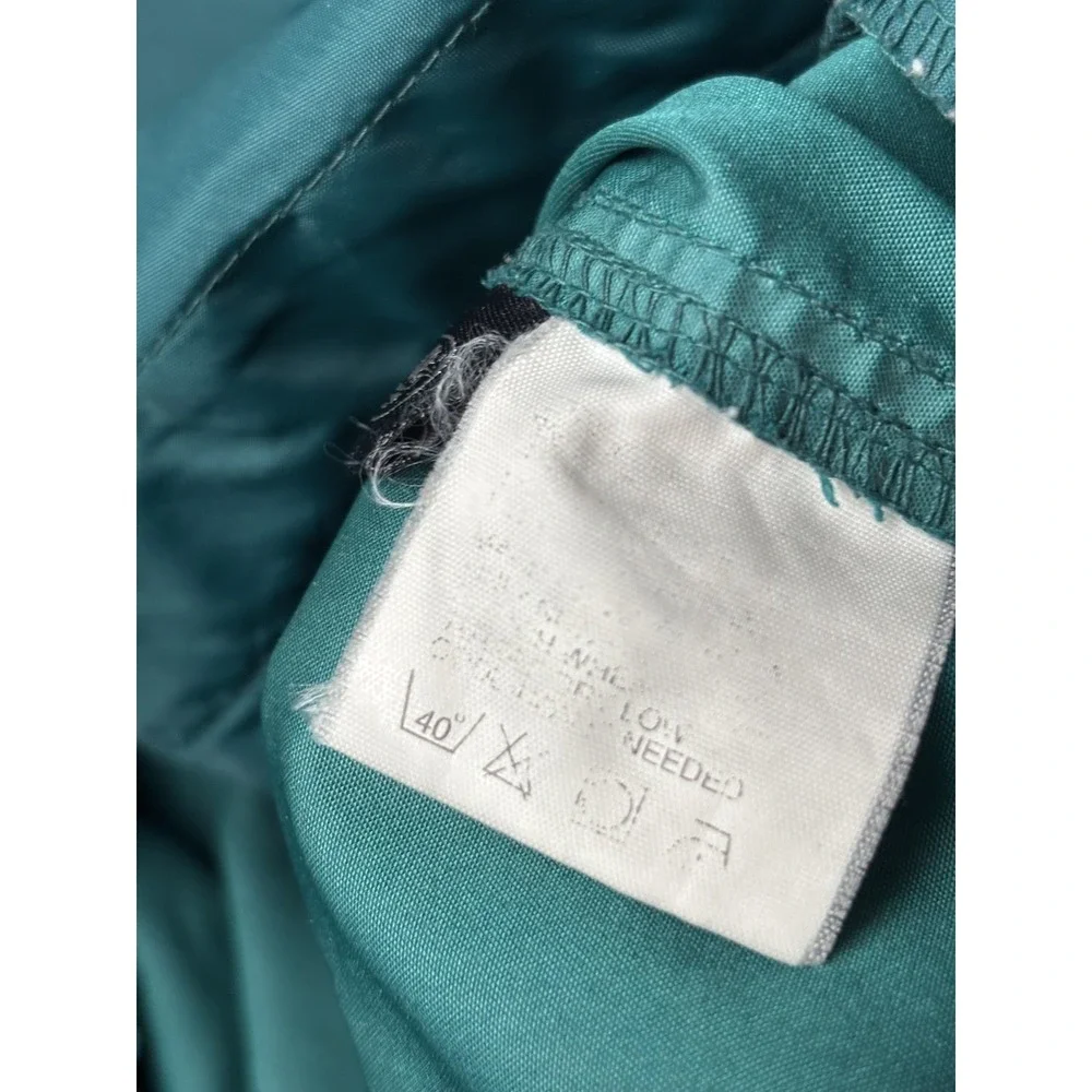 Timberland Jacket Mens Large Green 1/2 Zip Hooded Windbreaker Performance Anorak